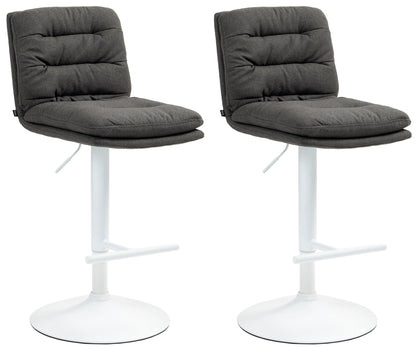 2er Set Barhocker Damar Stoff - homemem39