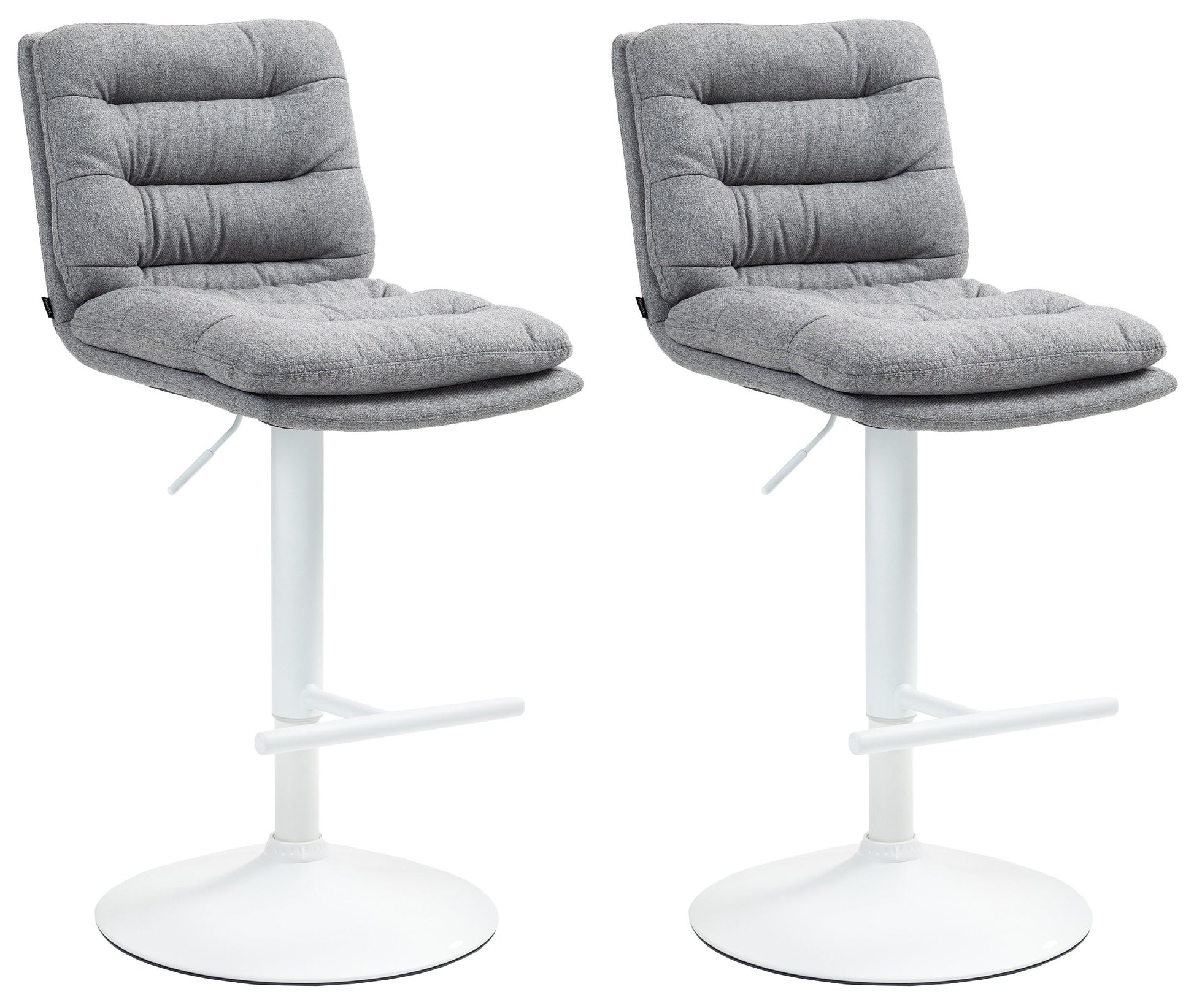 2er Set Barhocker Damar Stoff - homemem39