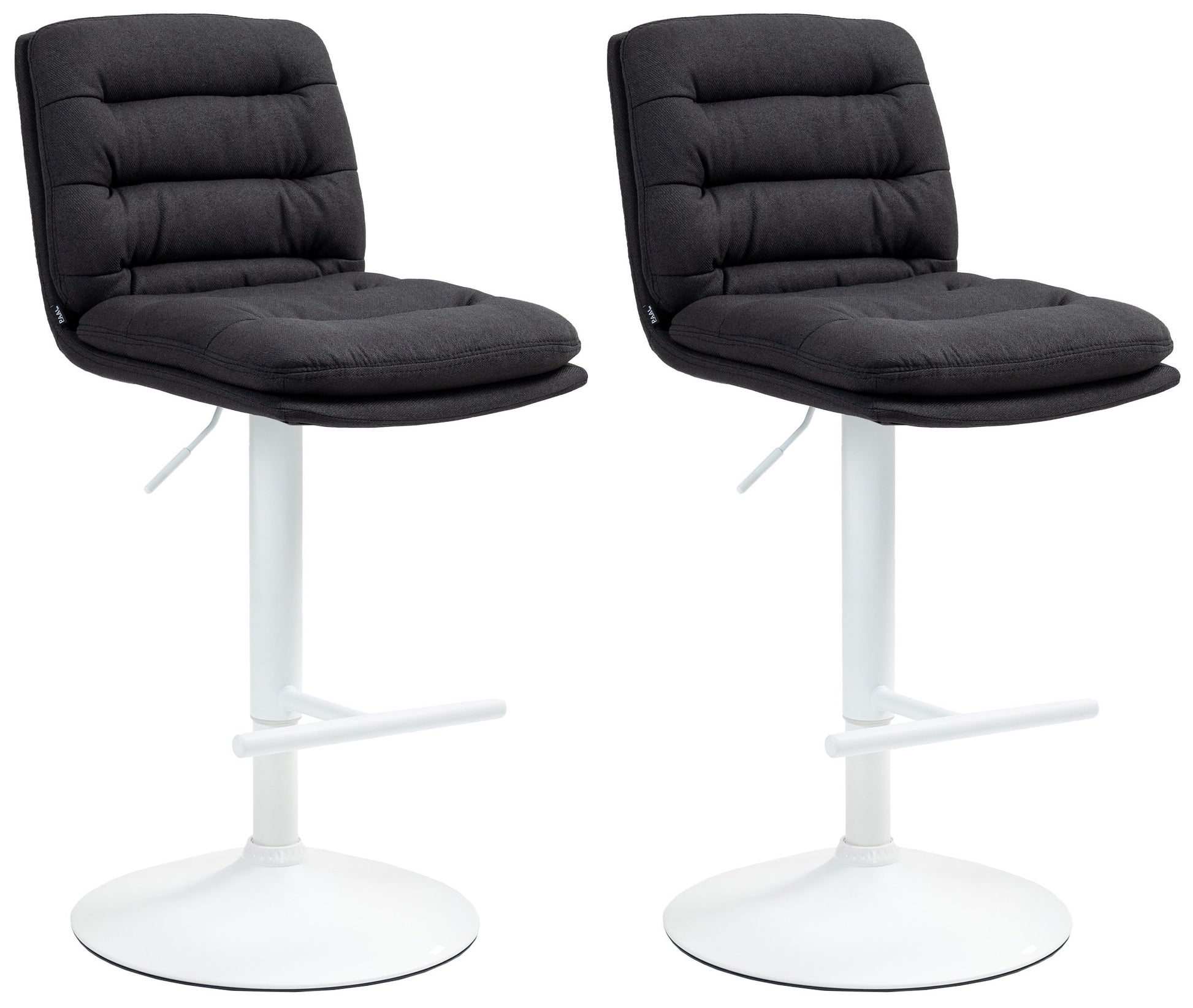 2er Set Barhocker Damar Stoff - homemem39