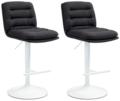 2er Set Barhocker Damar Stoff - homemem39