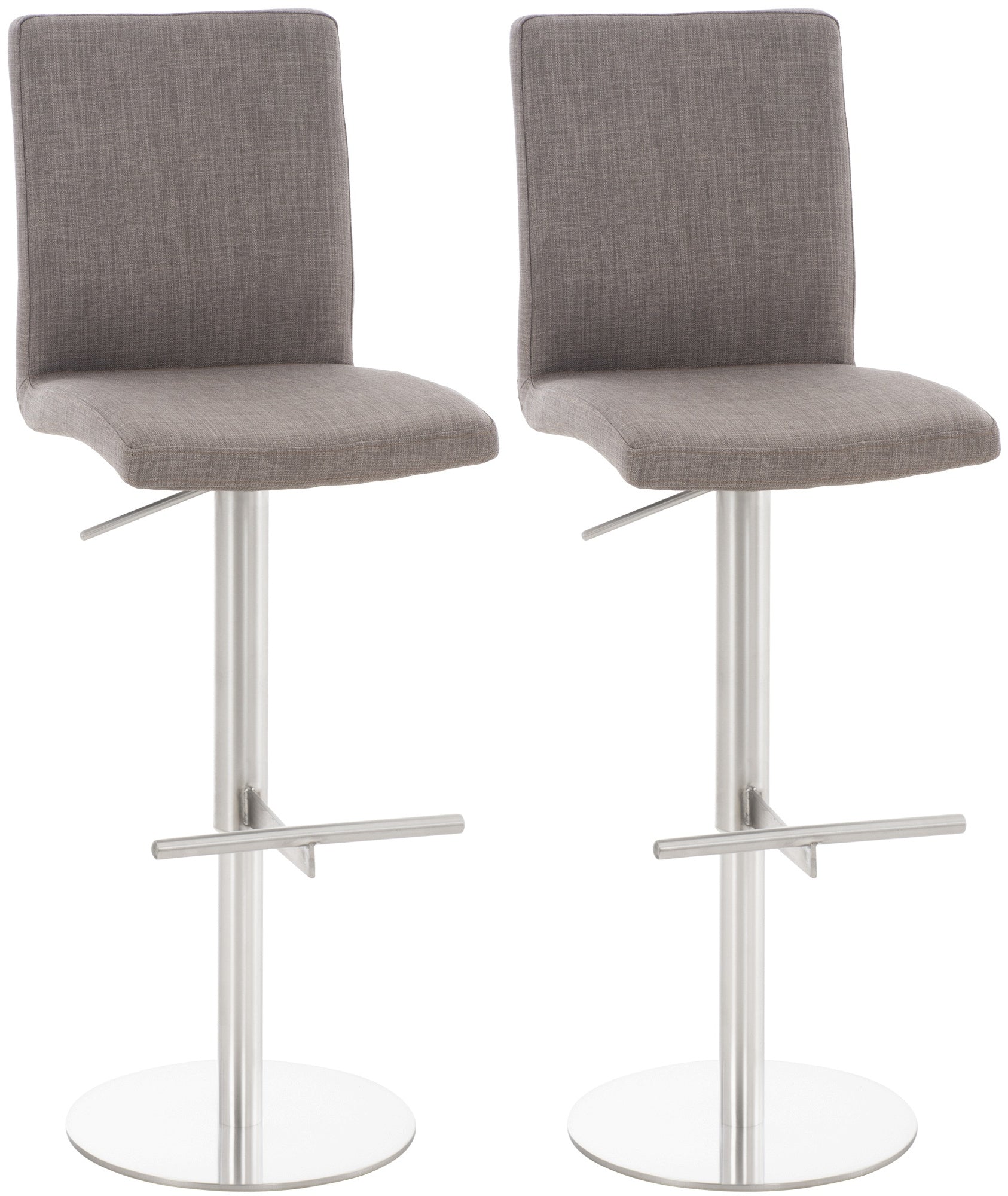 2er Set Barhocker Cadiz Stoffbezug - homemem39