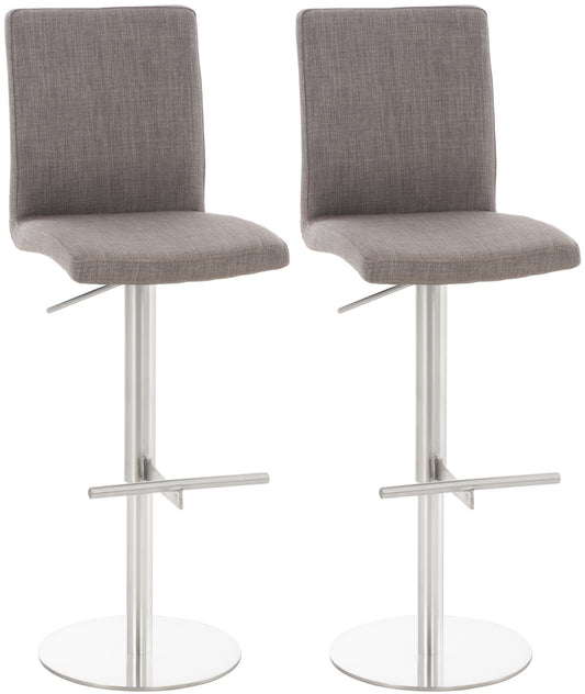 2er Set Barhocker Cadiz Stoffbezug - homemem39