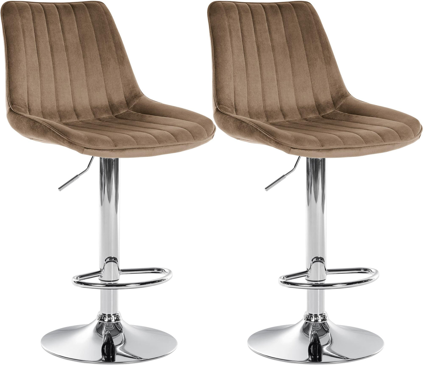 2er Set Barhocker Toni Samt - homemem39