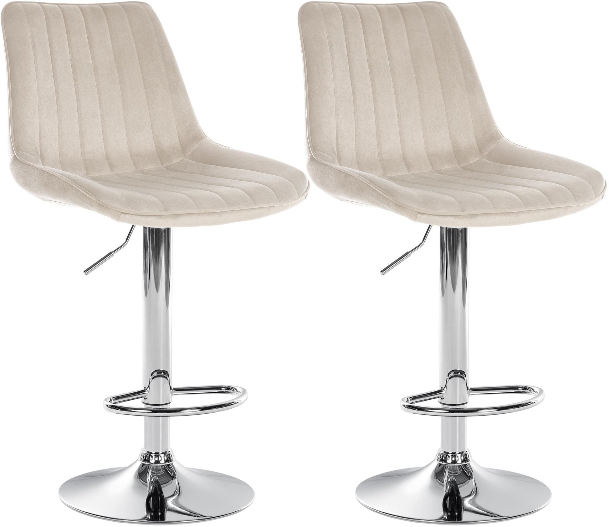 2er Set Barhocker Toni Samt - homemem39