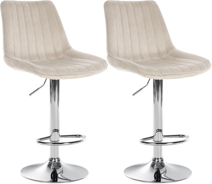 2er Set Barhocker Toni Samt - homemem39