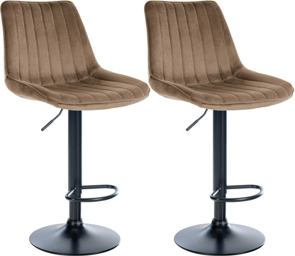 2er Set Barhocker Toni Samt - homemem39
