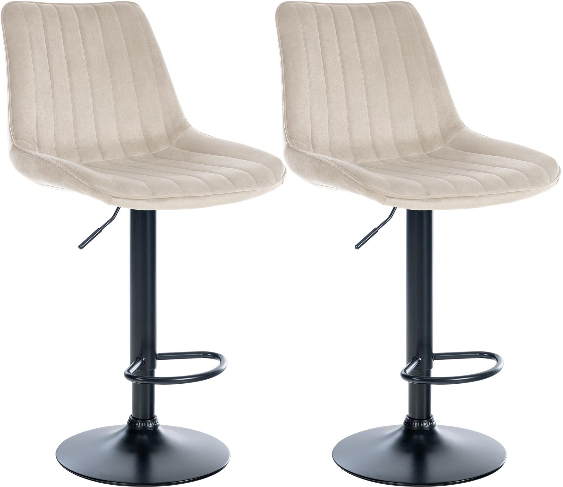 2er Set Barhocker Toni Samt - homemem39