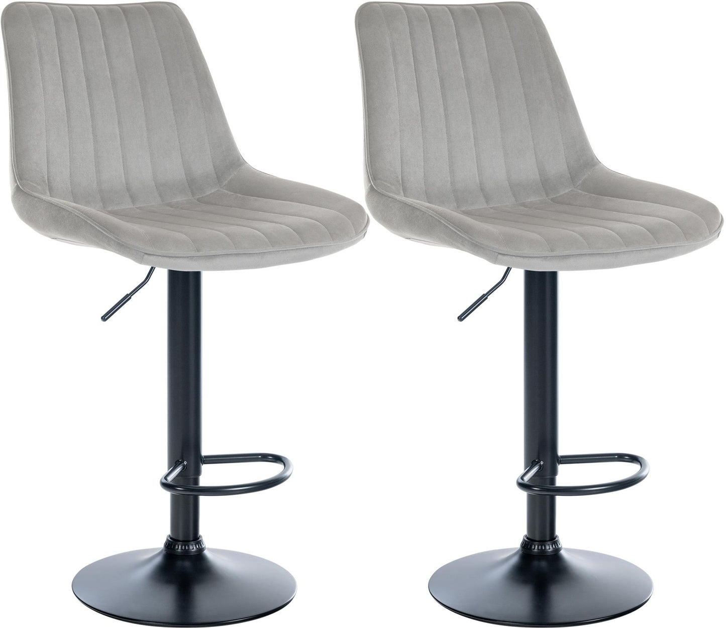 2er Set Barhocker Toni Samt - homemem39