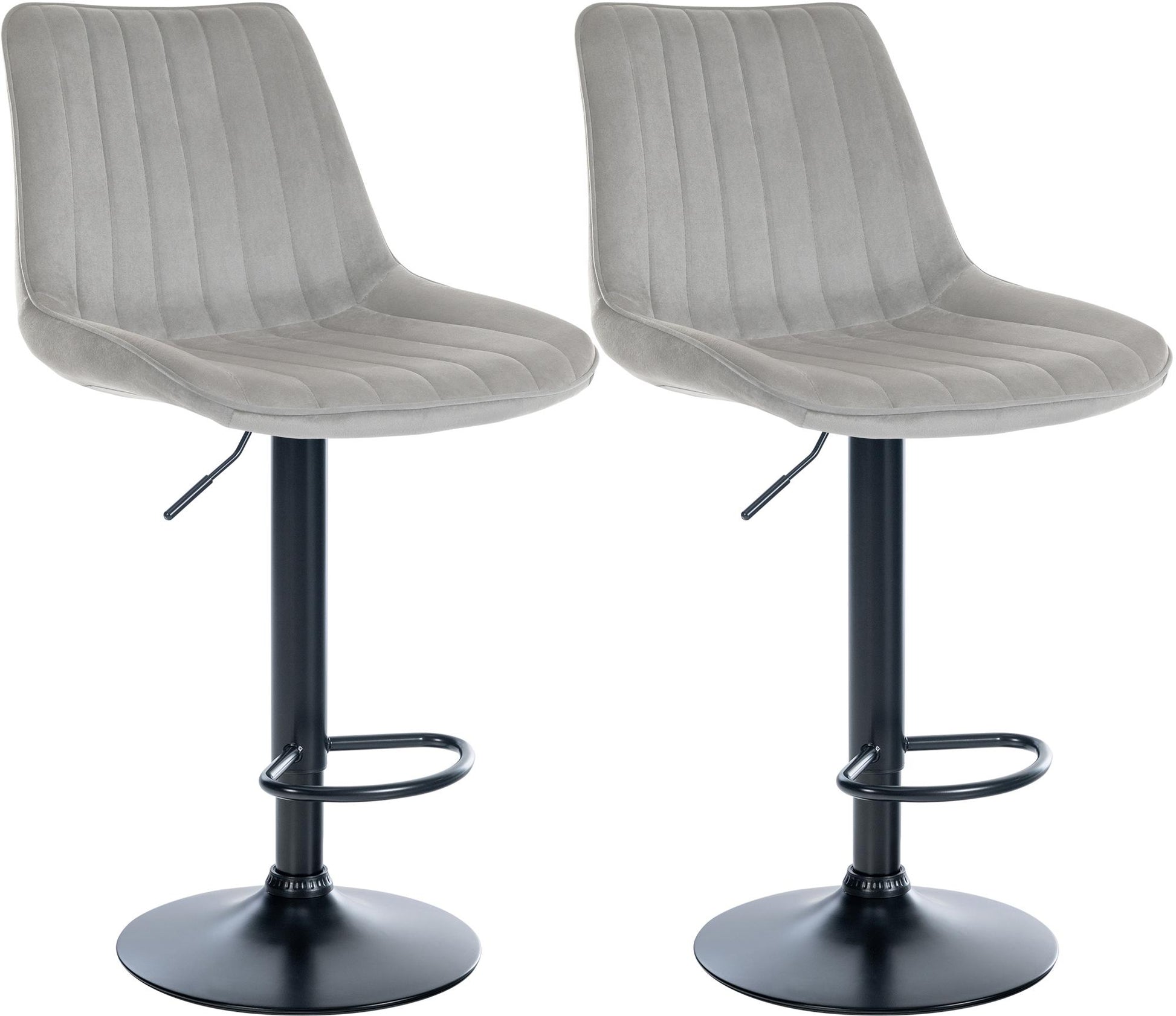 2er Set Barhocker Toni Samt - homemem39