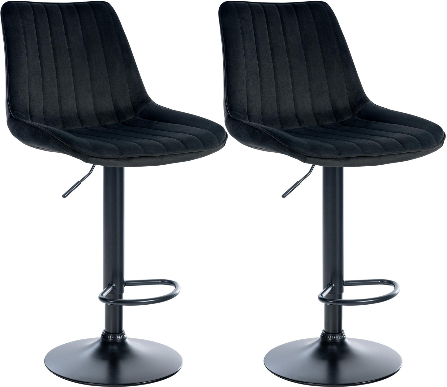 2er Set Barhocker Toni Samt - homemem39