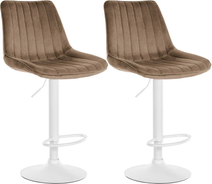 2er Set Barhocker Toni Samt - homemem39