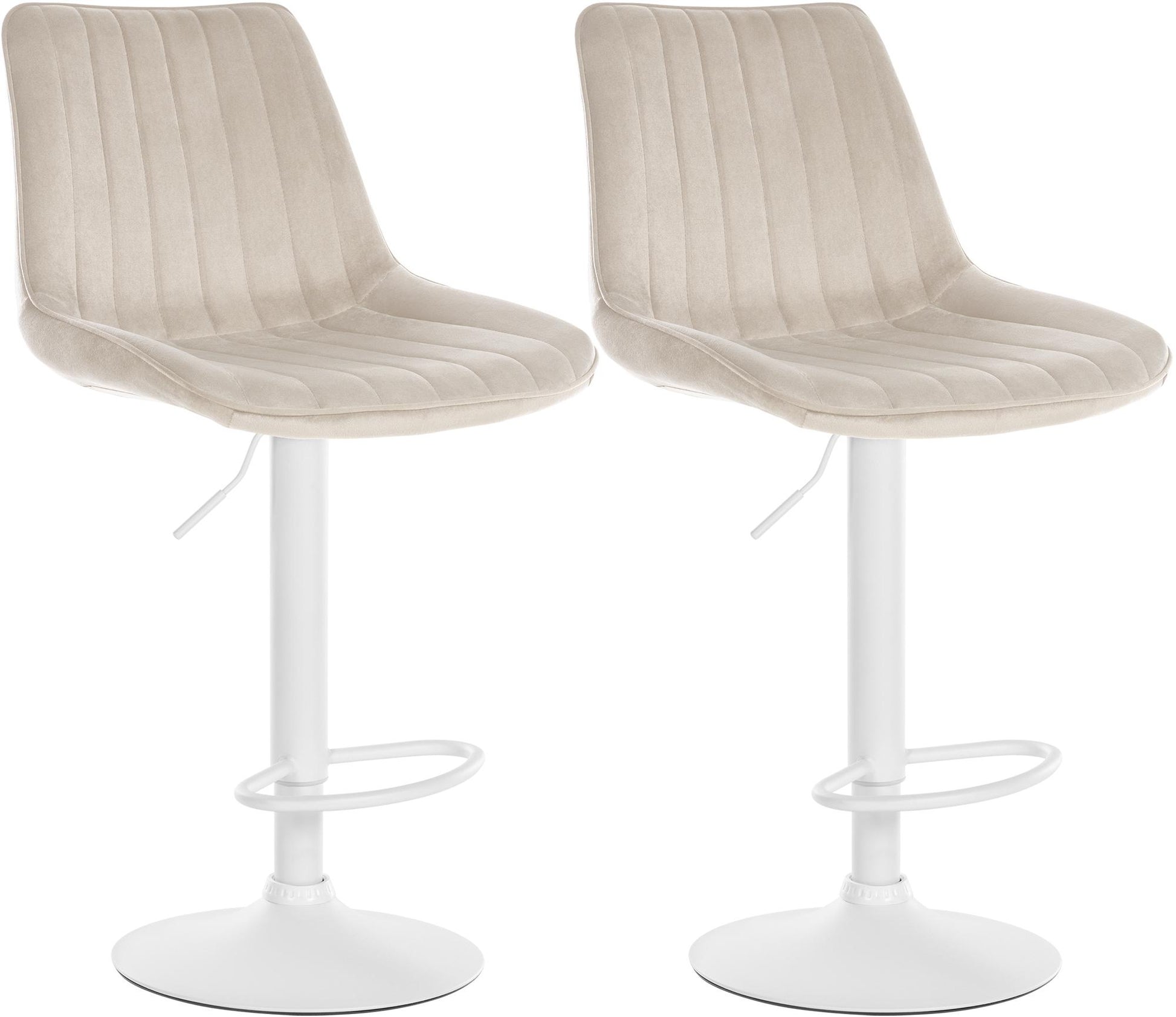 2er Set Barhocker Toni Samt - homemem39