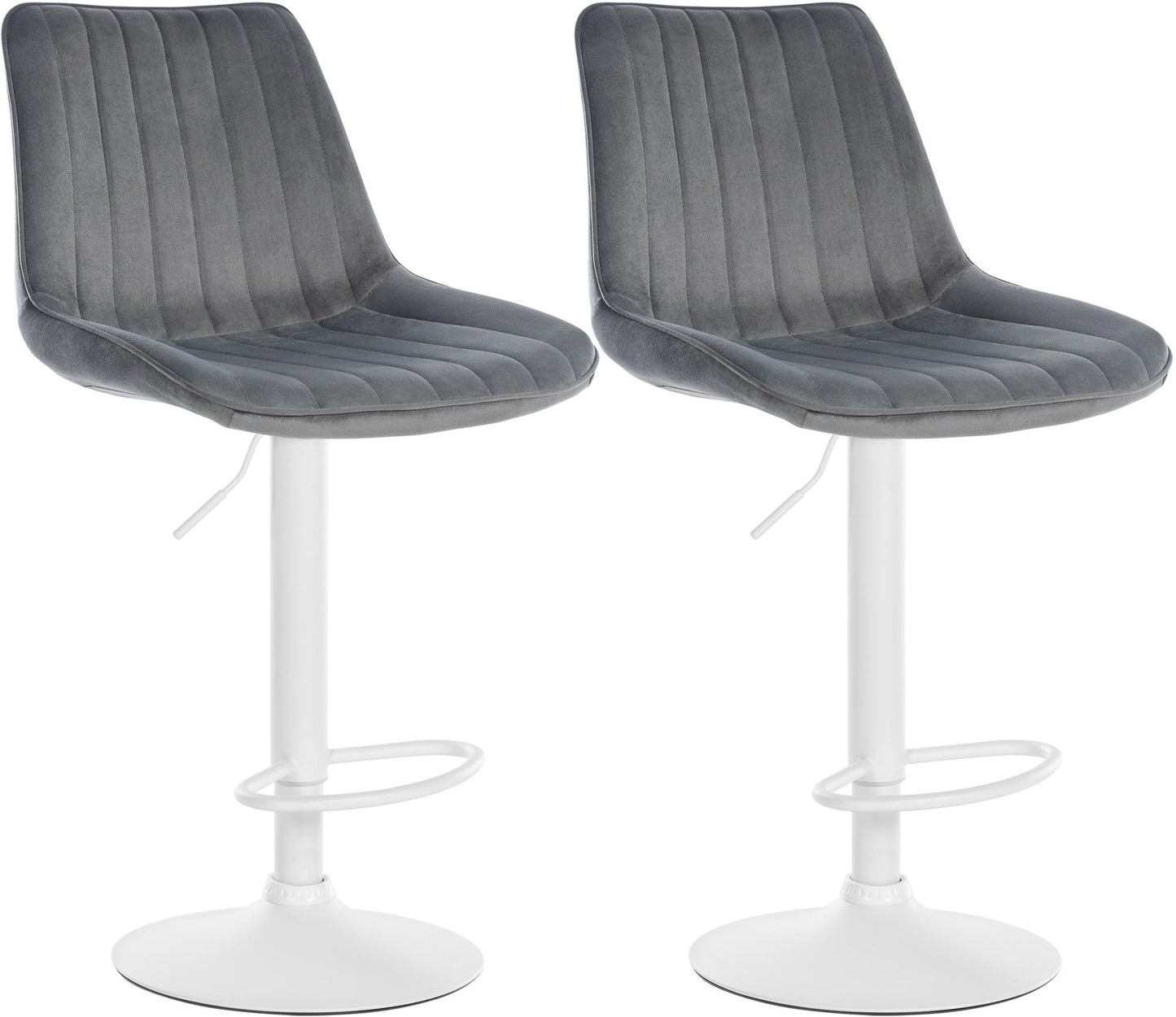 2er Set Barhocker Toni Samt - homemem39