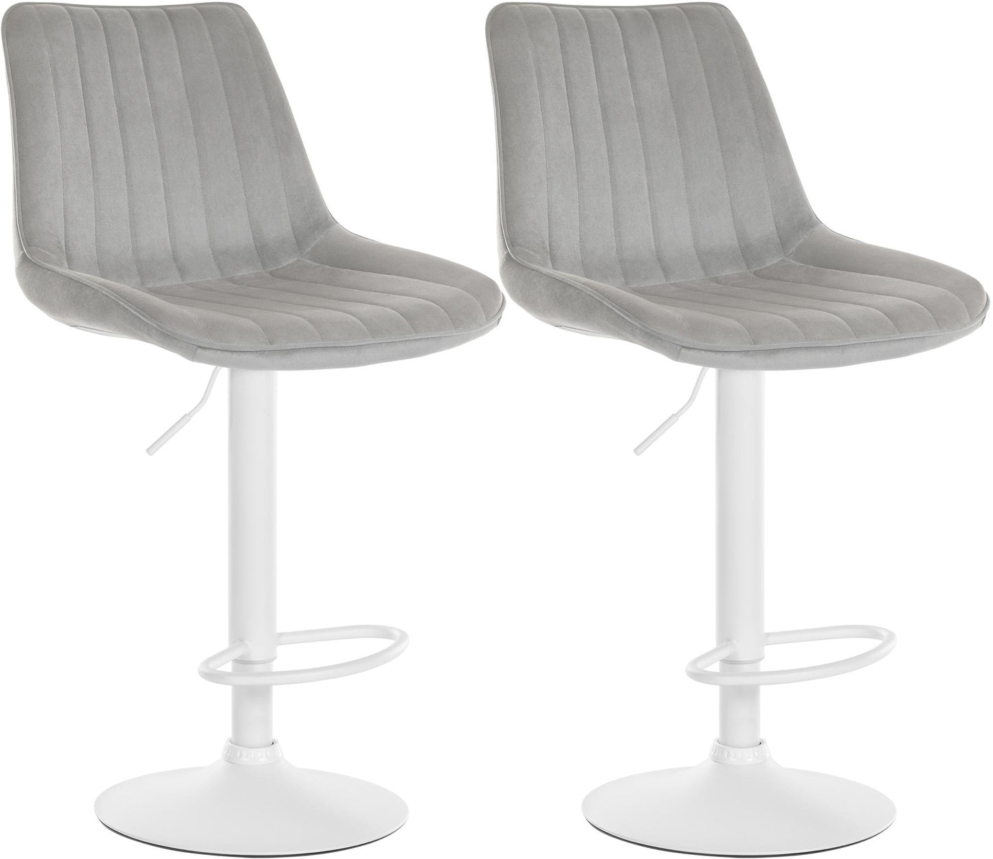 2er Set Barhocker Toni Samt - homemem39