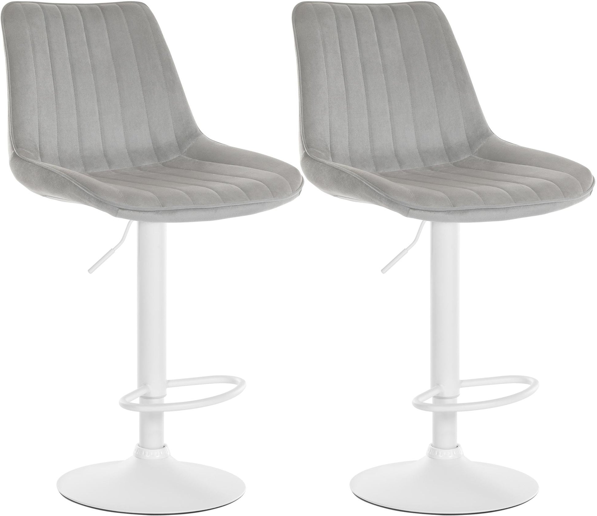 2er Set Barhocker Toni Samt - homemem39