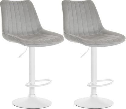 2er Set Barhocker Toni Samt - homemem39