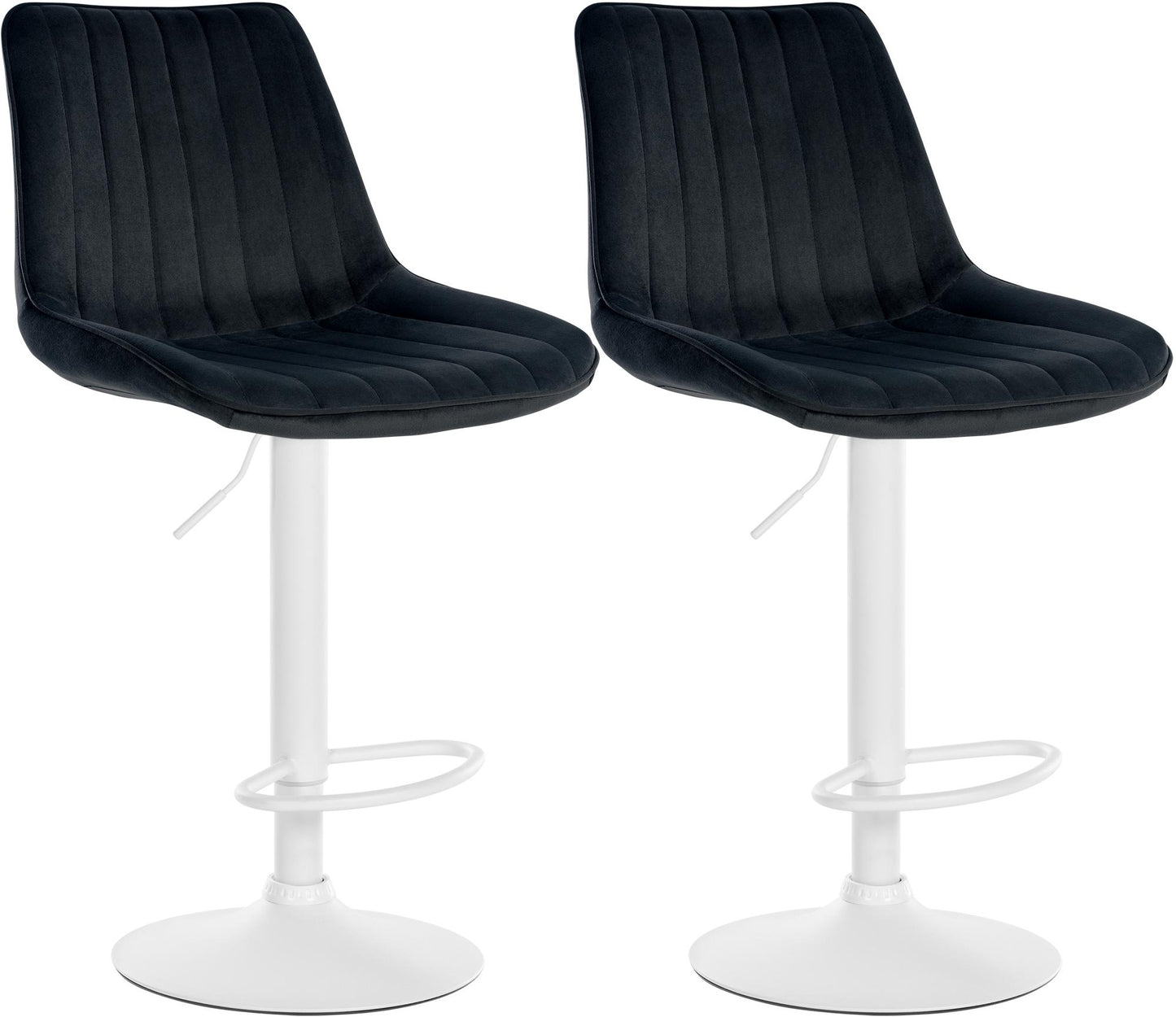 2er Set Barhocker Toni Samt - homemem39