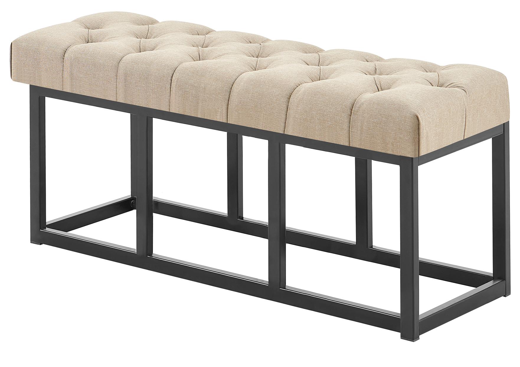 Sitzbank Amun Stoff Schwarz - homemem39