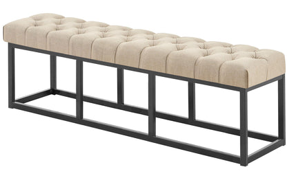 Sitzbank Amun Stoff Schwarz - homemem39