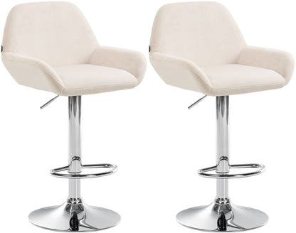 2er Set Barhocker Braga Samt - homemem39