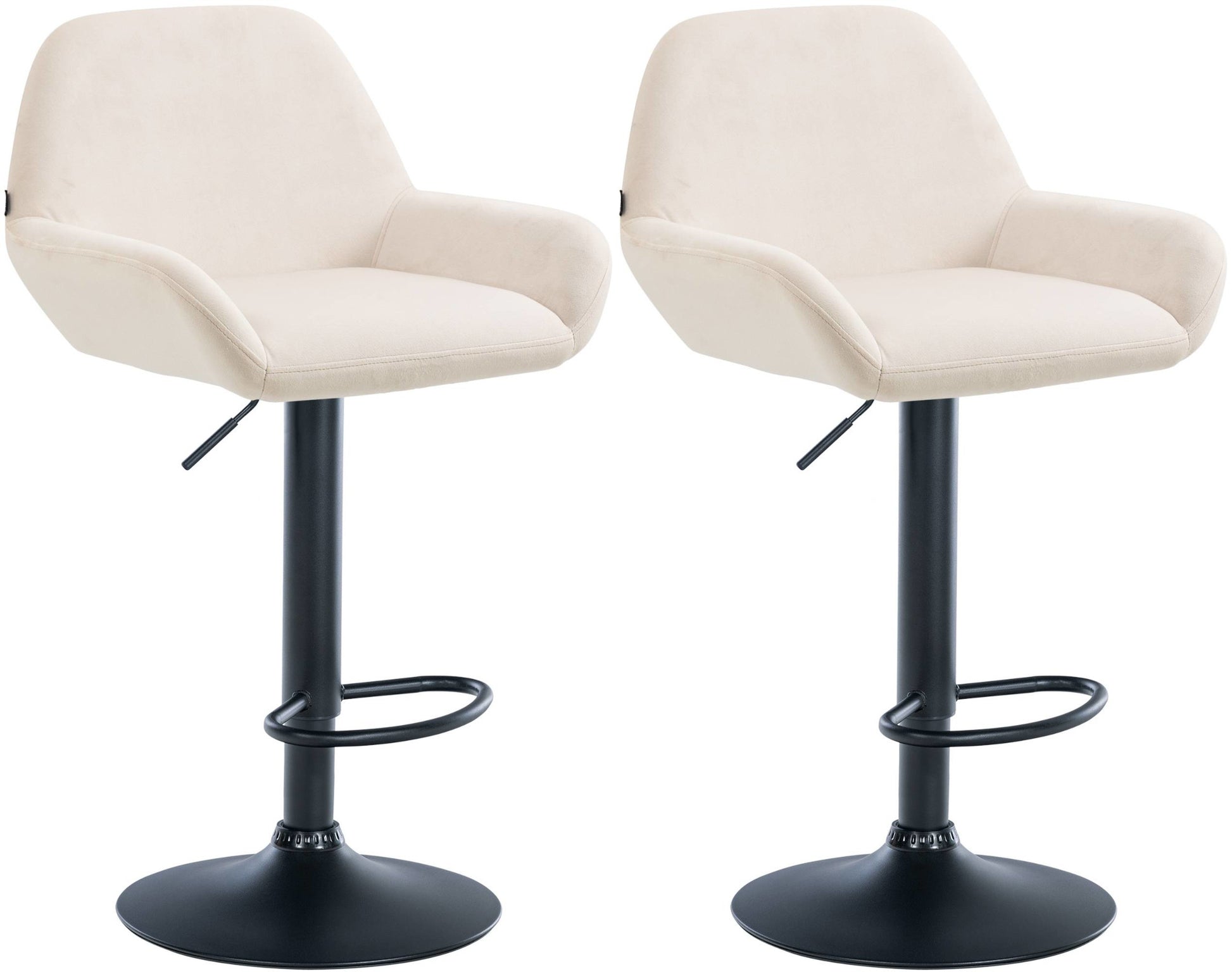 2er Set Barhocker Braga Samt - homemem39