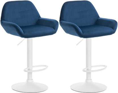 2er Set Barhocker Braga Samt - homemem39