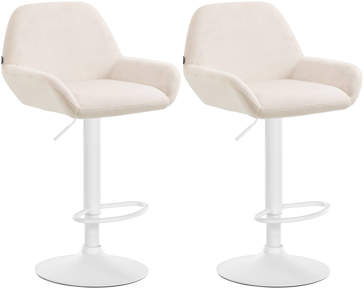 2er Set Barhocker Braga Samt - homemem39