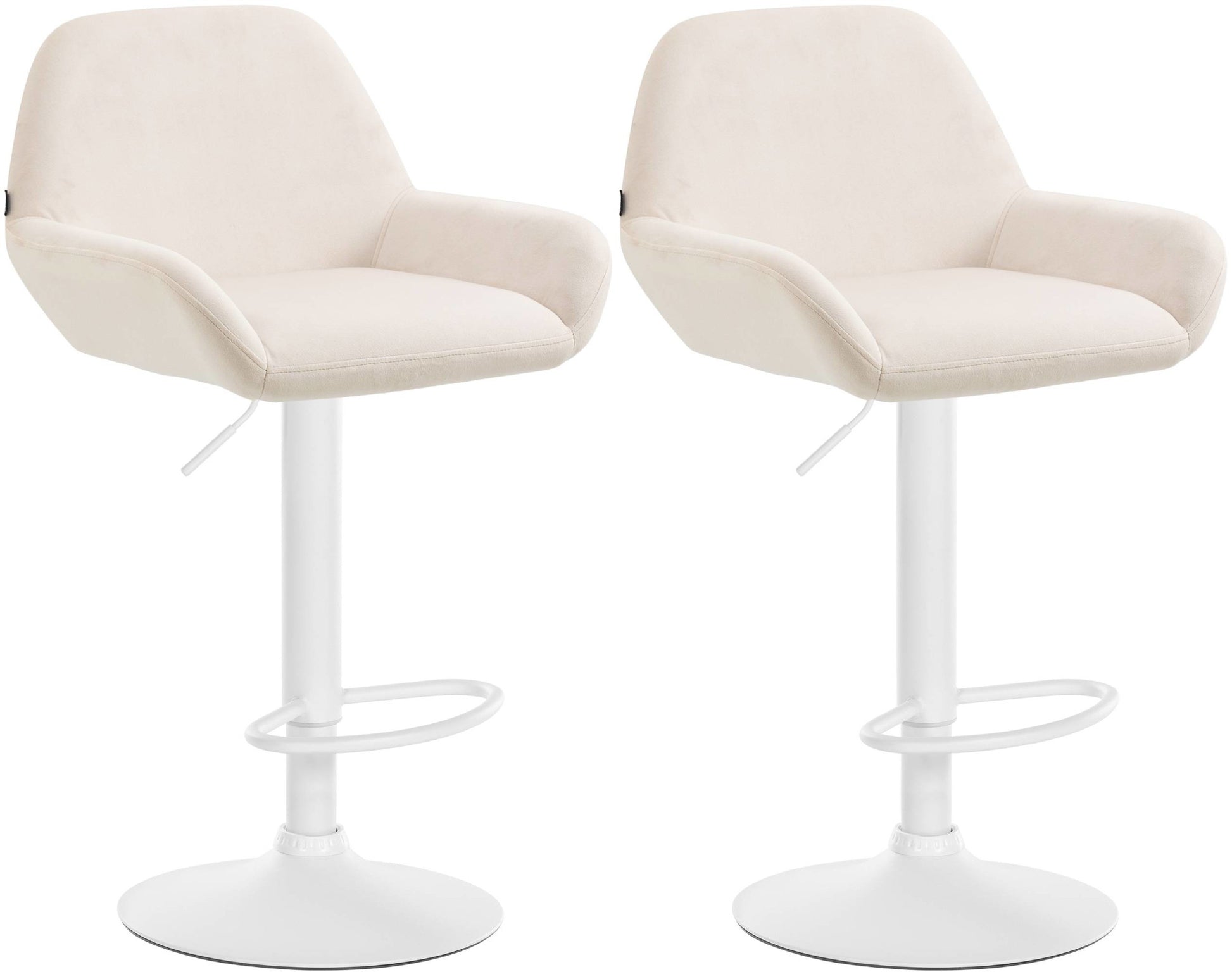 2er Set Barhocker Braga Samt - homemem39