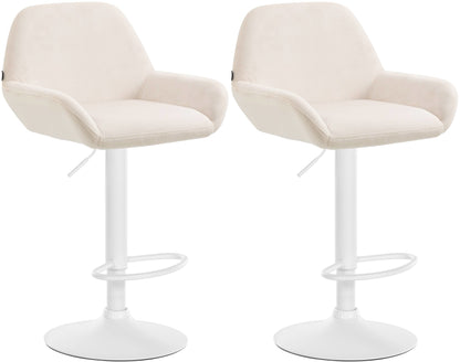 2er Set Barhocker Braga Samt - homemem39