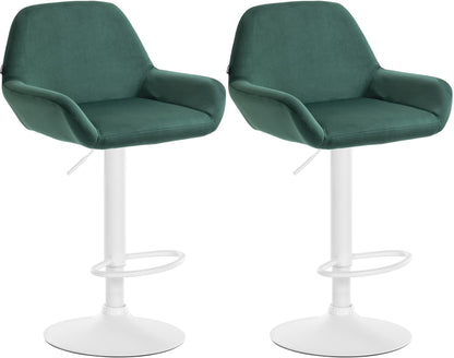 2er Set Barhocker Braga Samt | homemem39