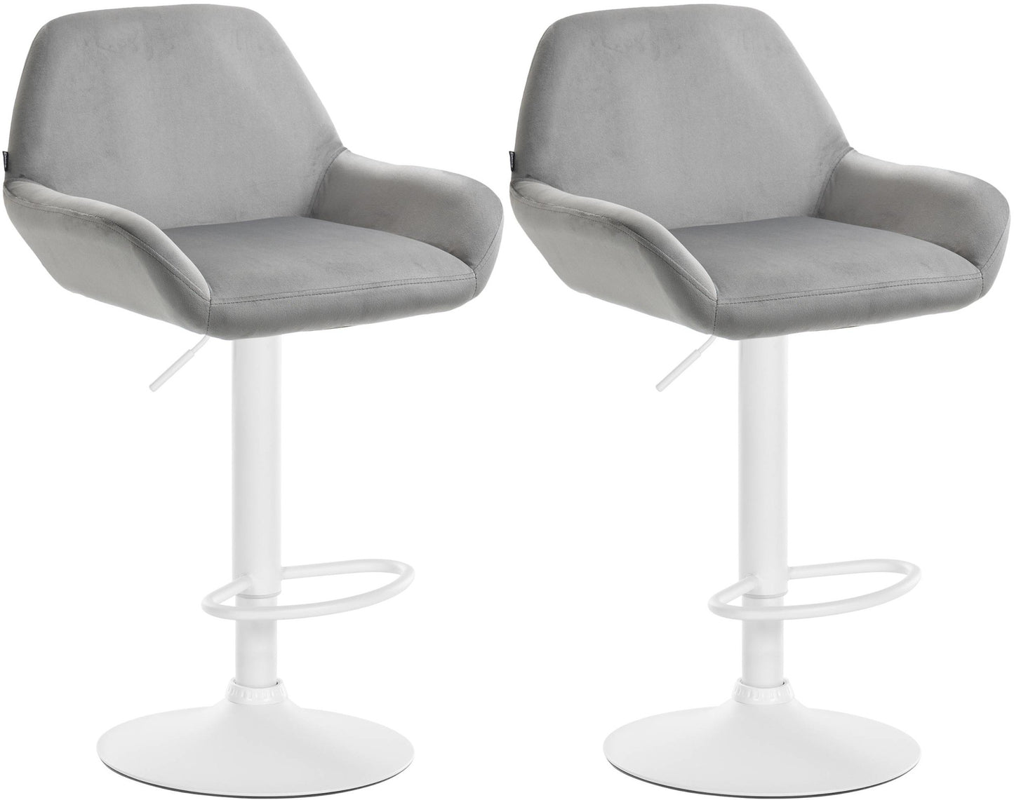 2er Set Barhocker Braga Samt - homemem39