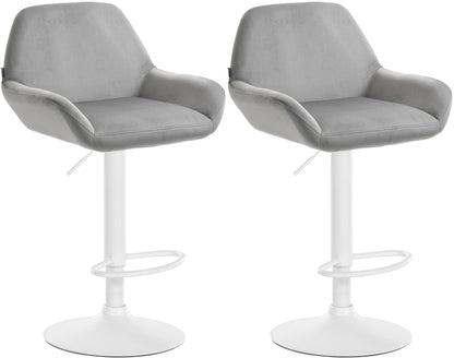 2er Set Barhocker Braga Samt - homemem39