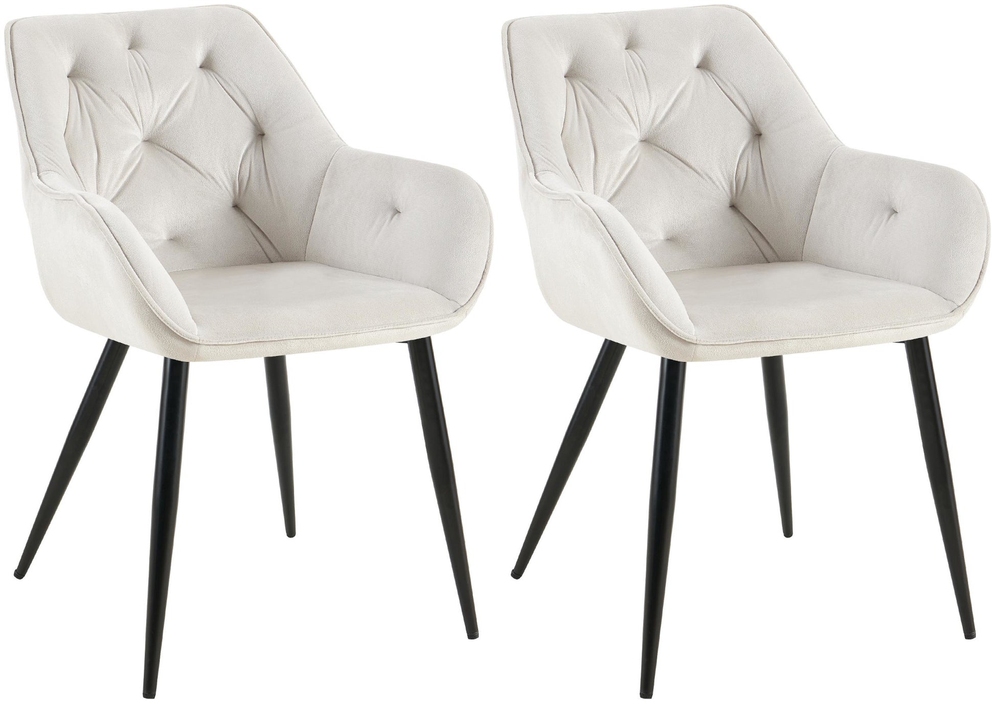 2er Set Esszimmerstühle Cassis Samtbezug - homemem39