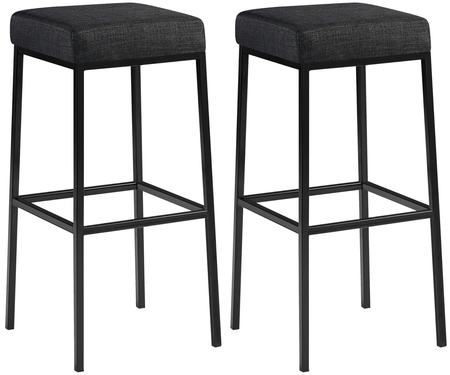 2er Set Barhocker Montreal Stoffbezug - homemem39