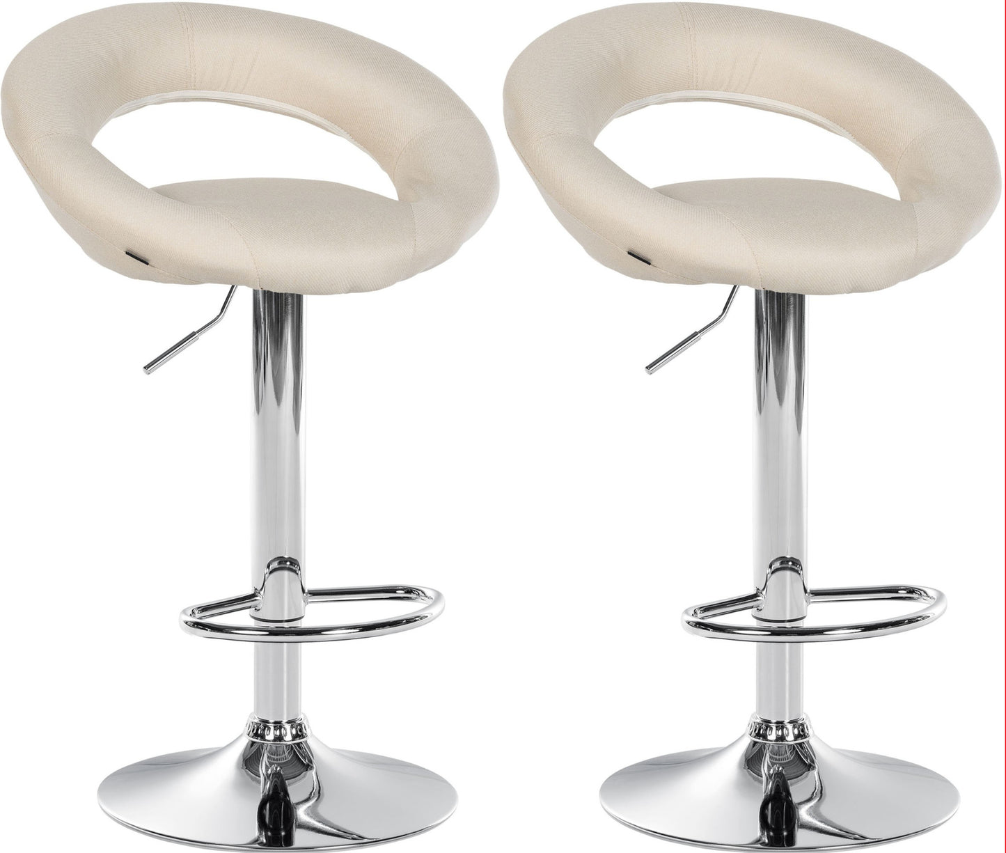 2er Set Barhocker Olinda Stoff - homemem39