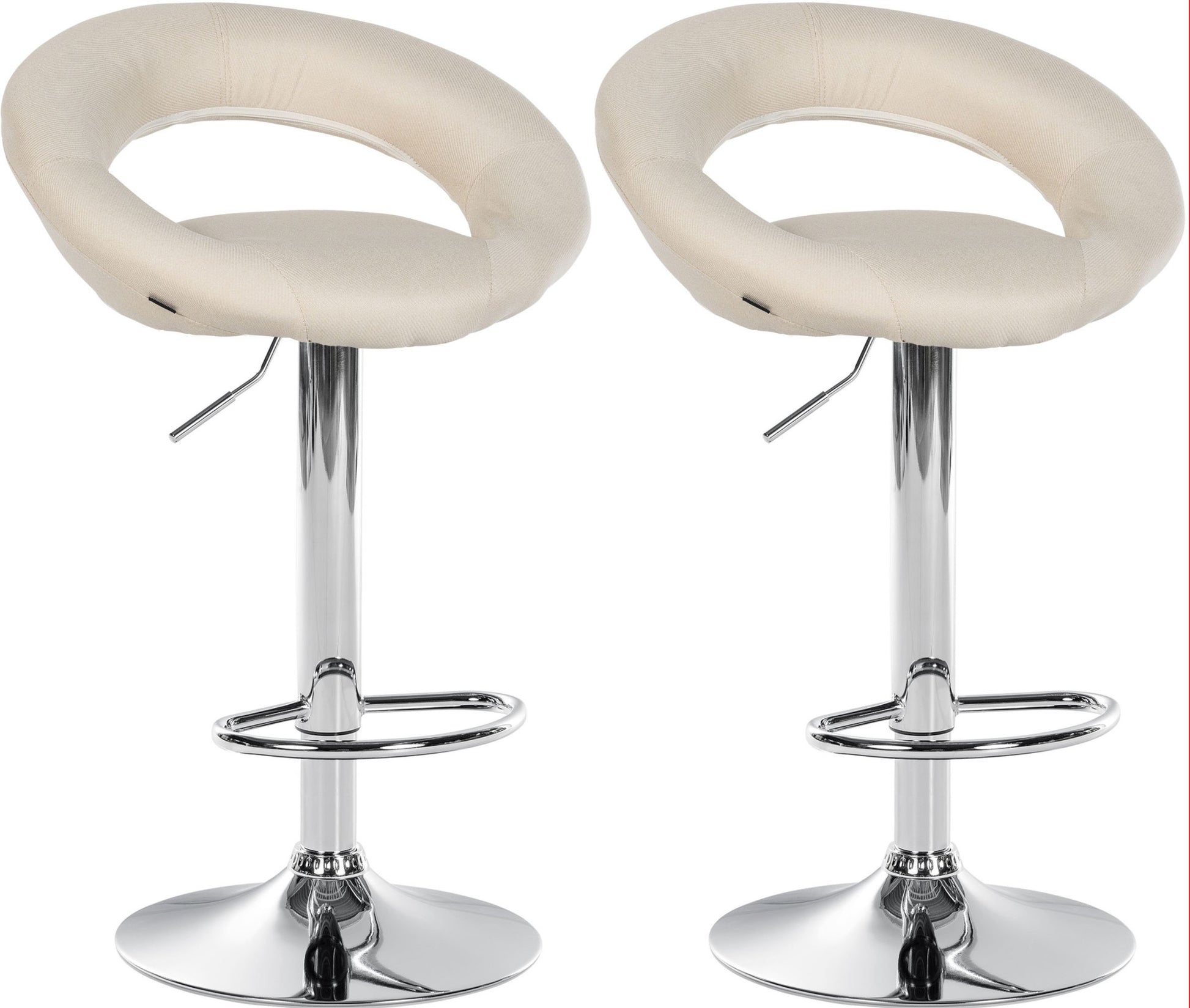 2er Set Barhocker Olinda Stoff - homemem39