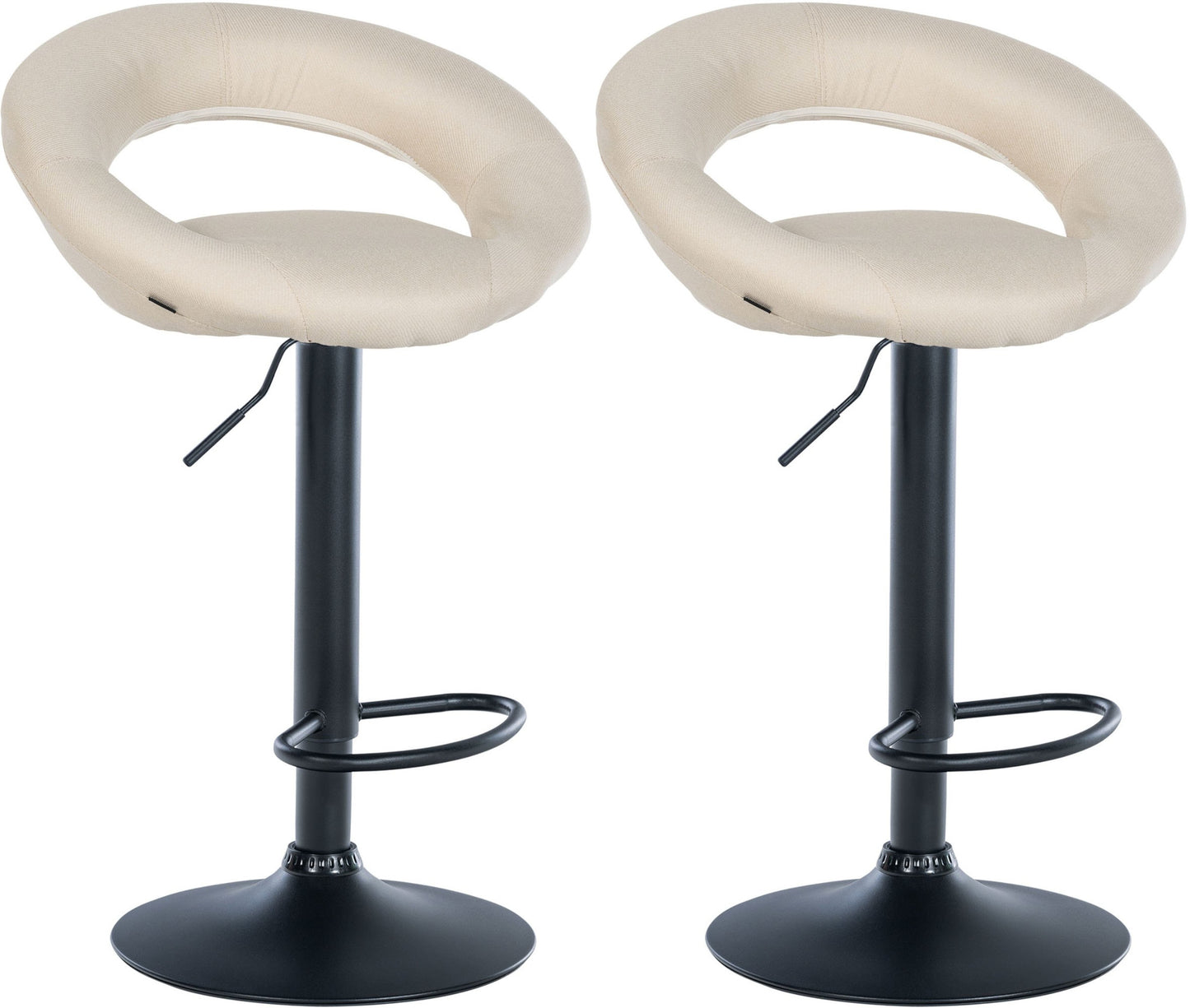 2er Set Barhocker Olinda Stoff - homemem39