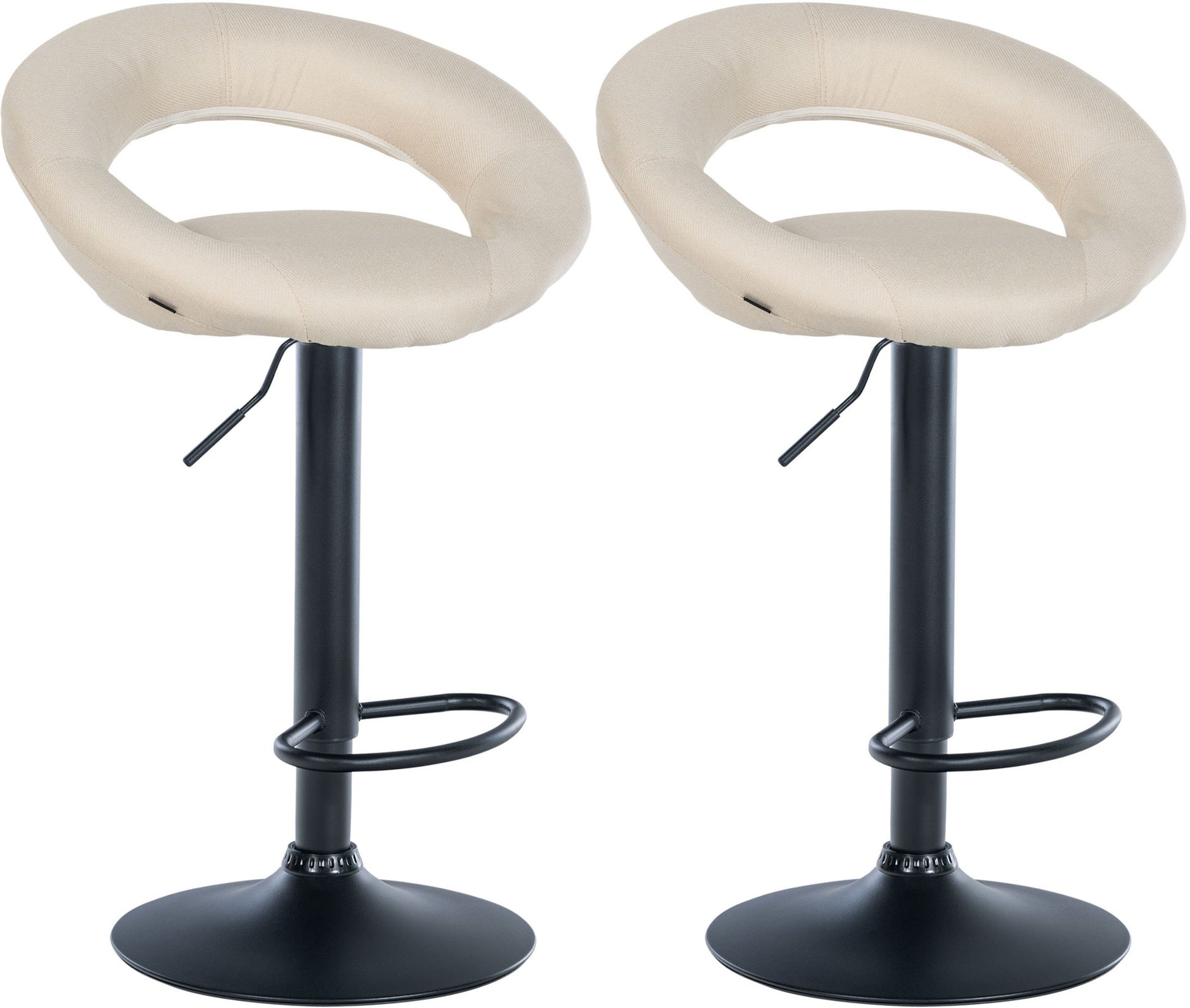 2er Set Barhocker Olinda Stoff - homemem39