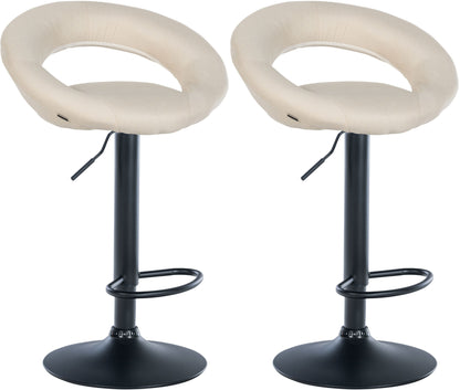 2er Set Barhocker Olinda Stoff - homemem39