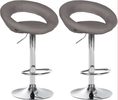 2er Set Barhocker Olinda Stoff - homemem39