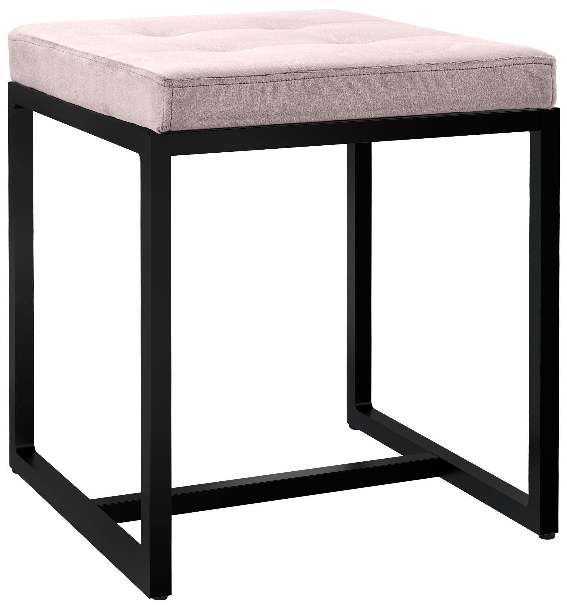 Sitzhocker Barci mit schwarzem Gestell - homemem39