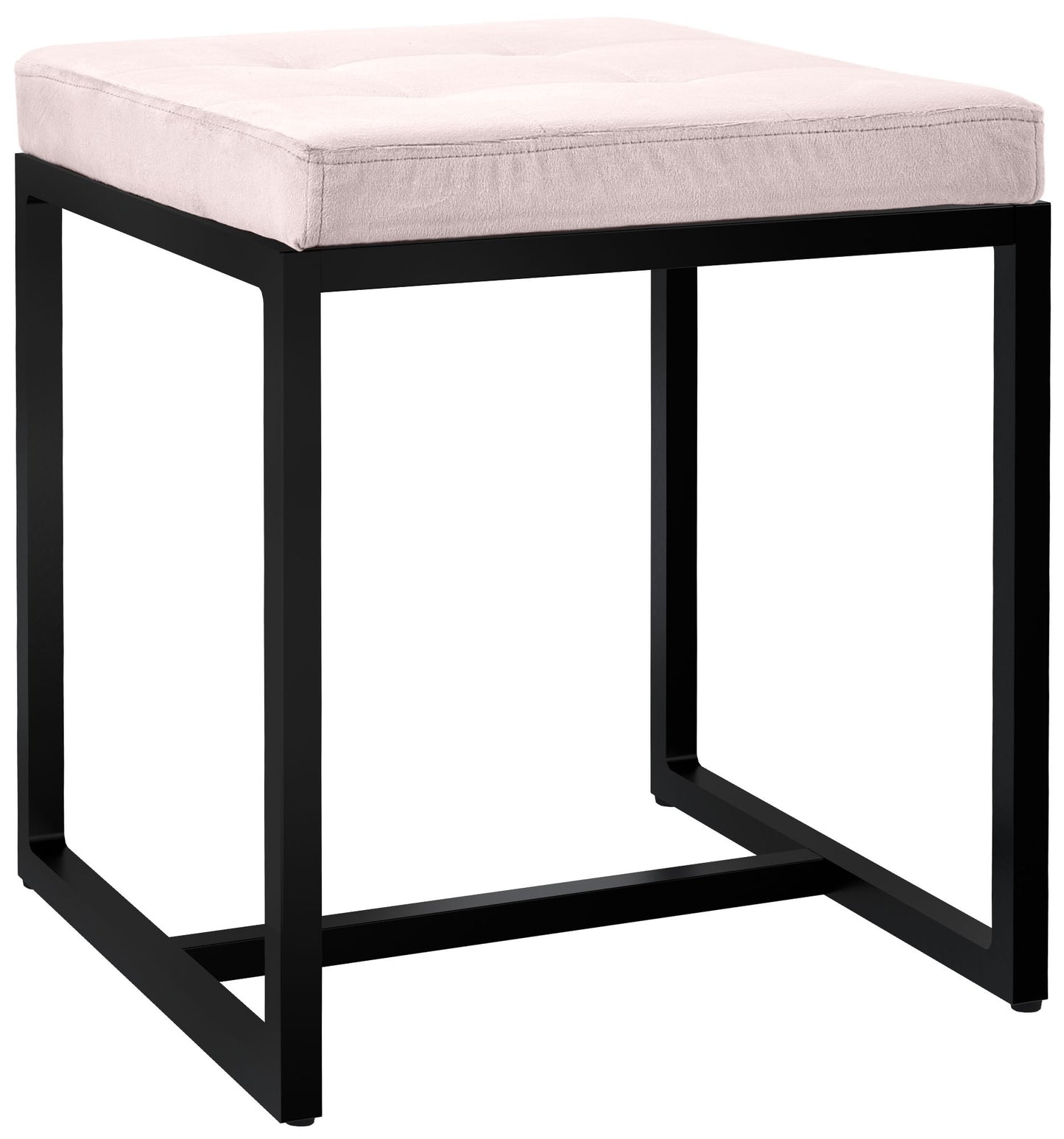 Sitzhocker Barci mit schwarzem Gestell - homemem39