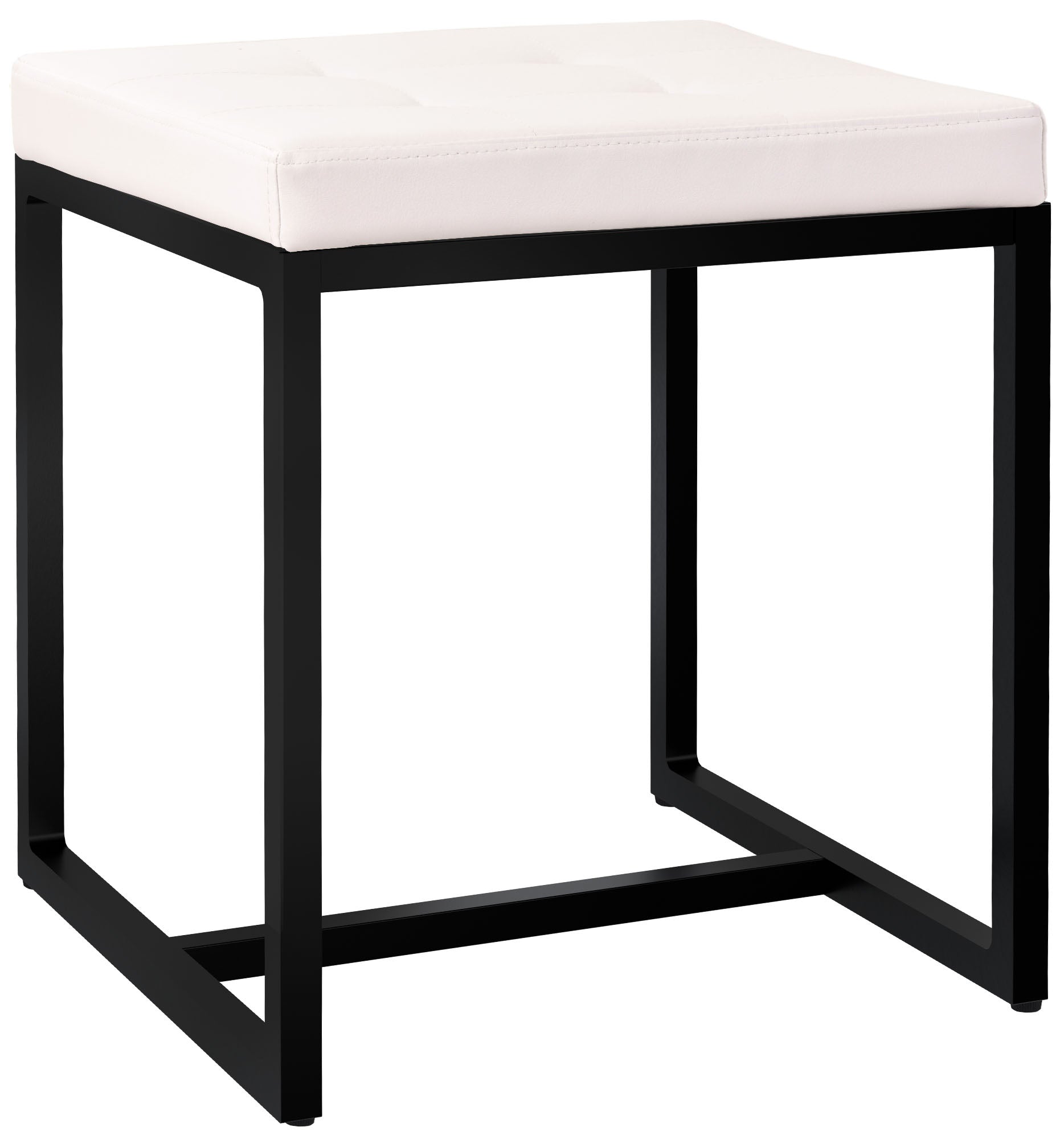 Sitzhocker Barci mit schwarzem Gestell - homemem39