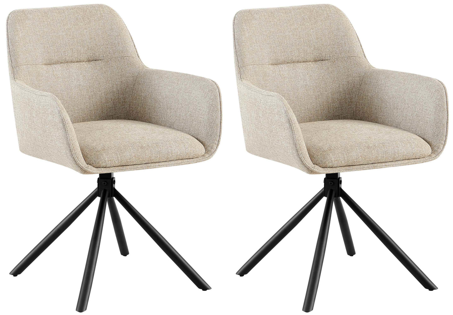 2er Set Stuhl Tipton Stoff - homemem39