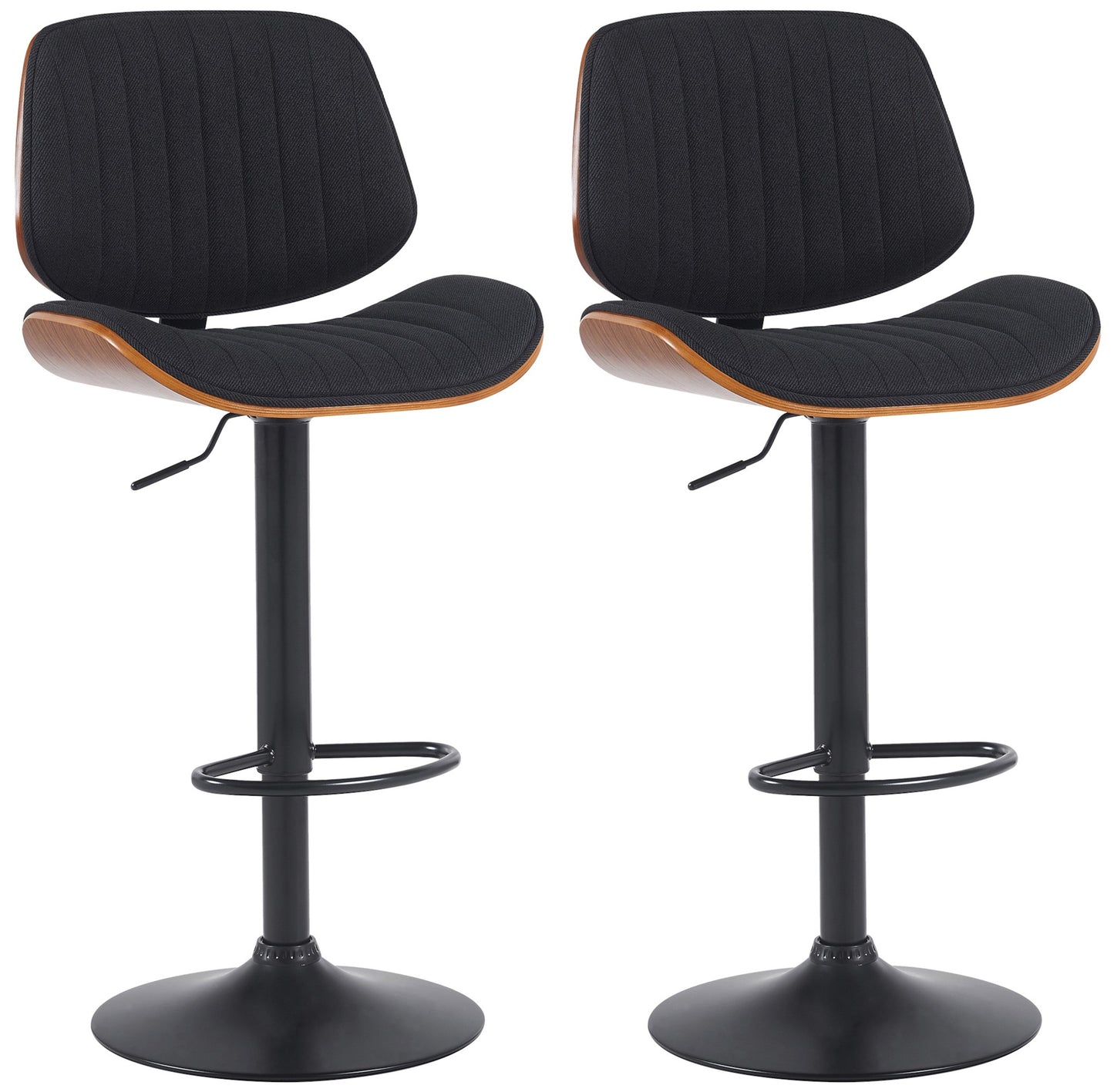 2er Set Barhocker Clawson Stoff - homemem39