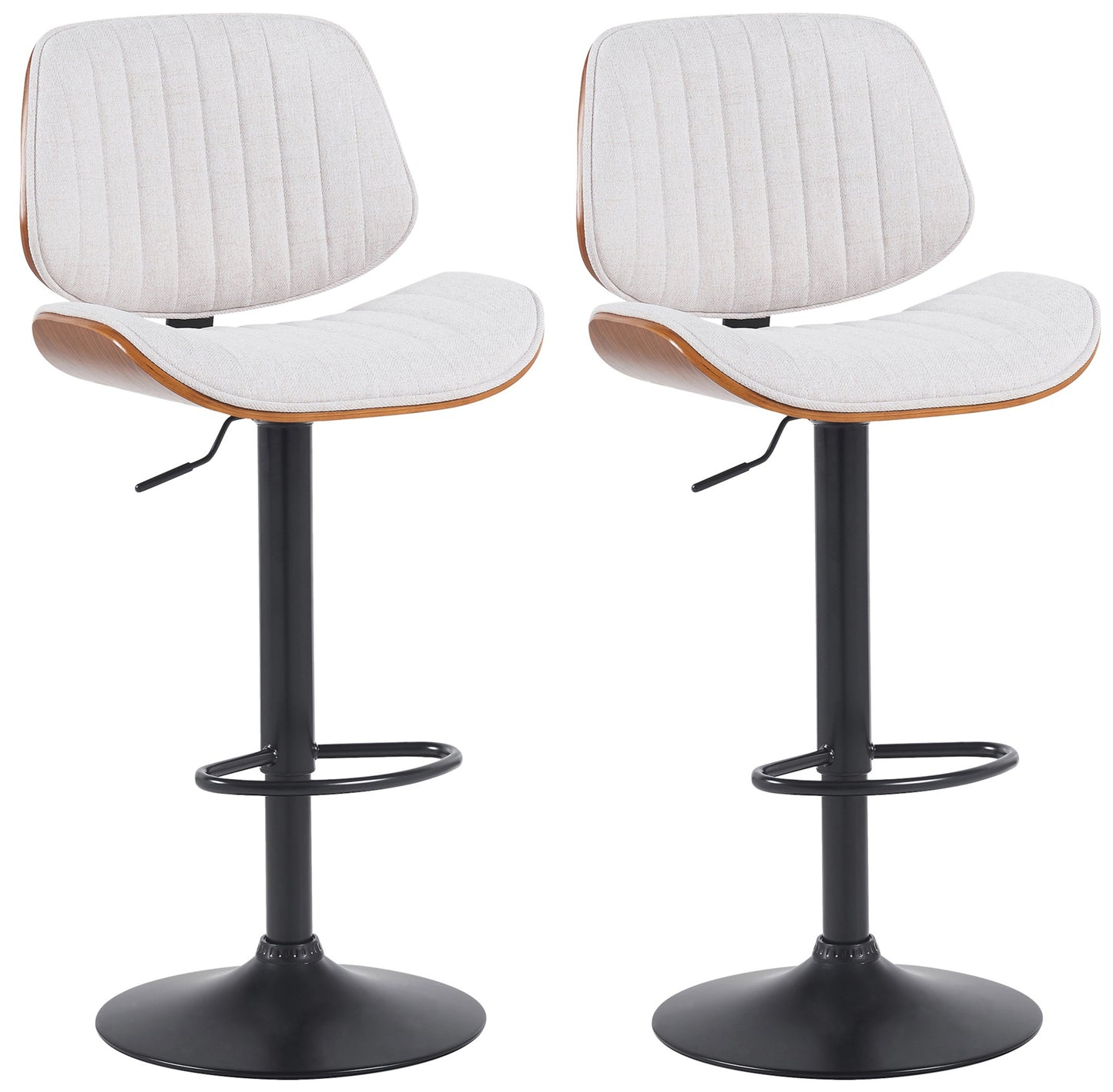 2er Set Barhocker Clawson Stoff - homemem39