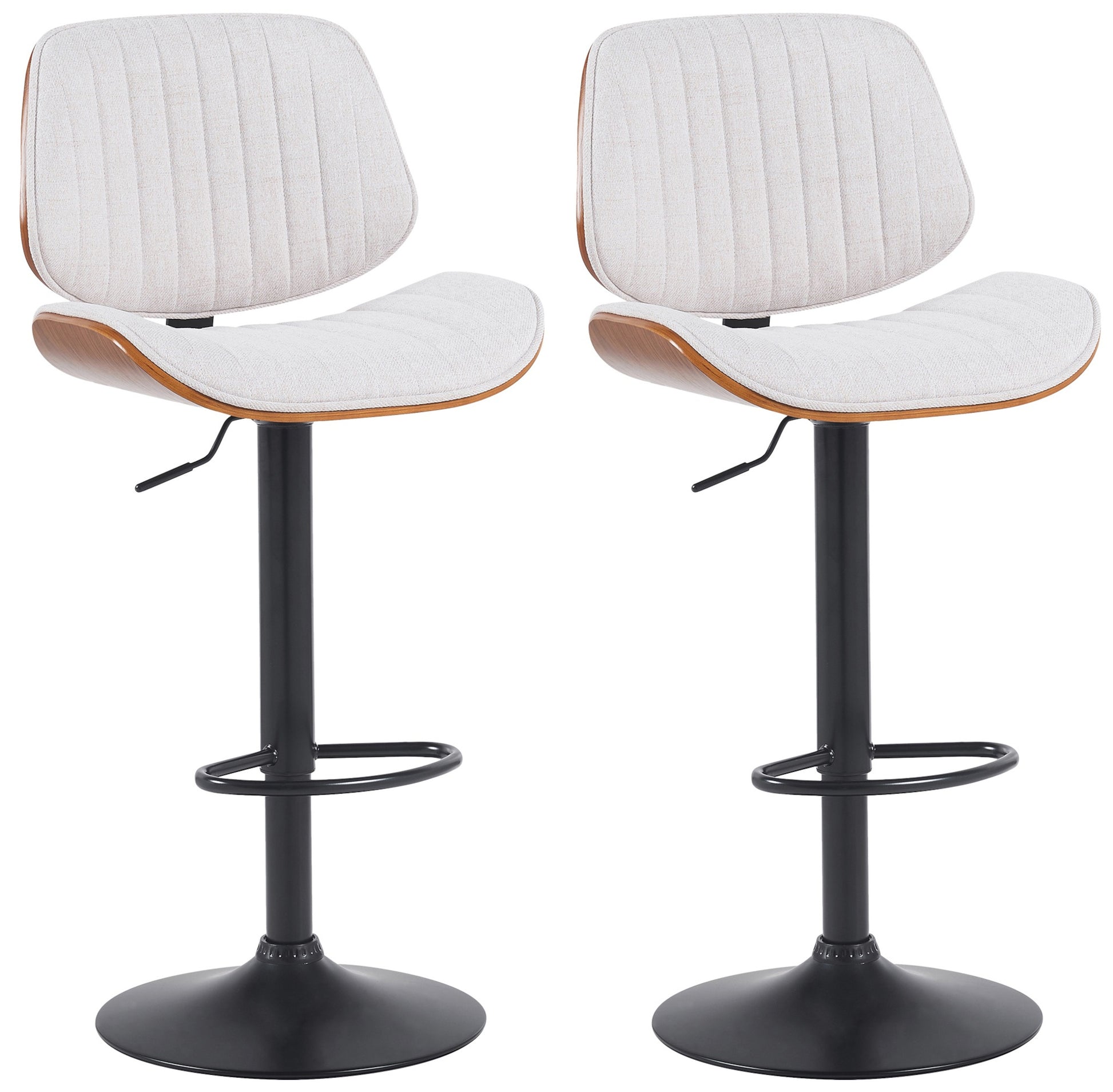 2er Set Barhocker Clawson Stoff - homemem39