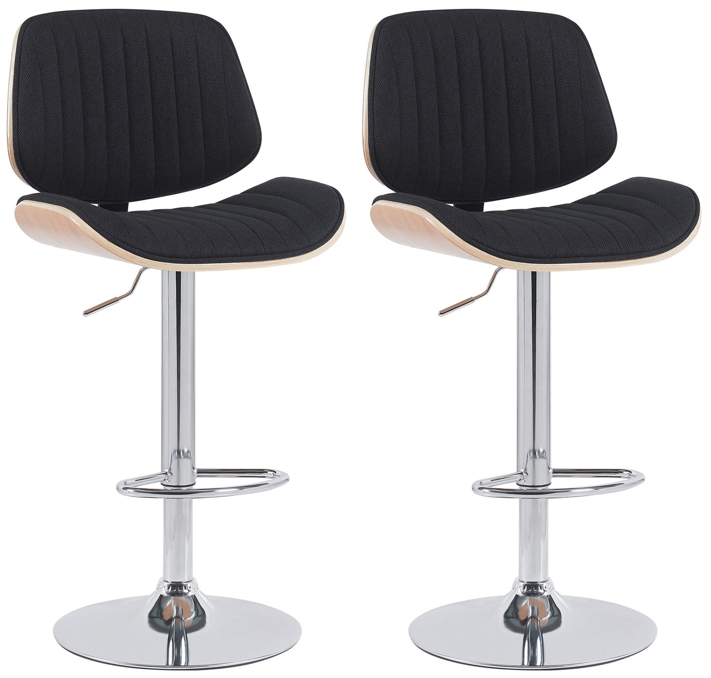 2er Set Barhocker Clawson Stoff - homemem39