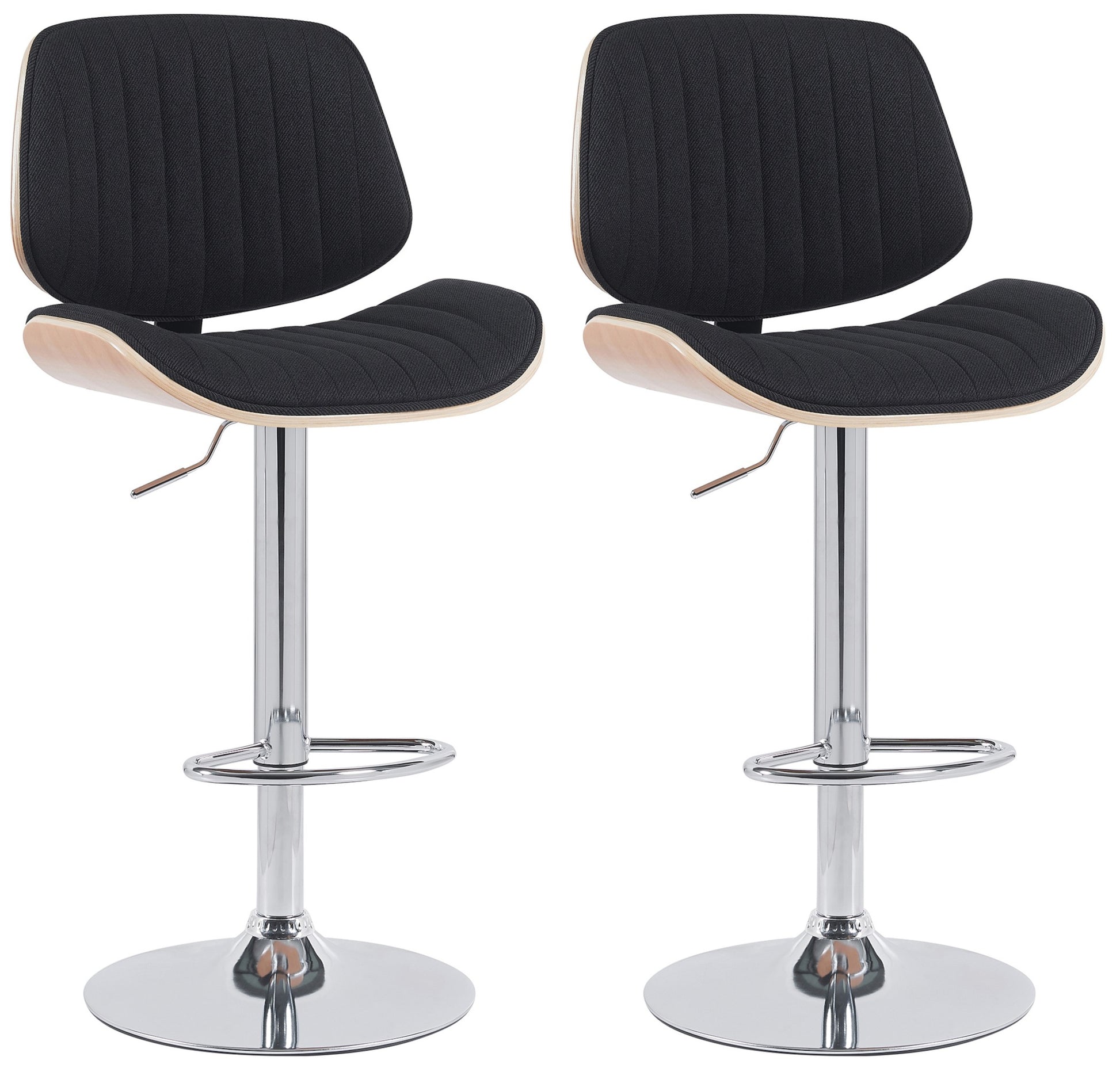 2er Set Barhocker Clawson Stoff - homemem39