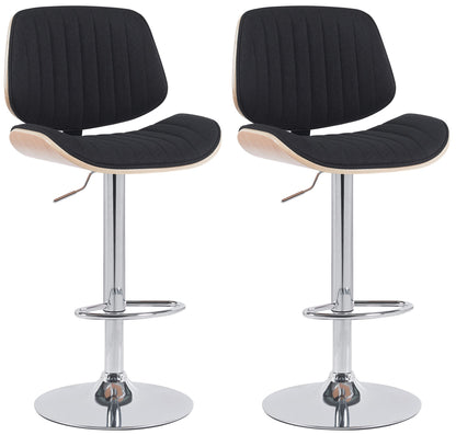 2er Set Barhocker Clawson Stoff - homemem39